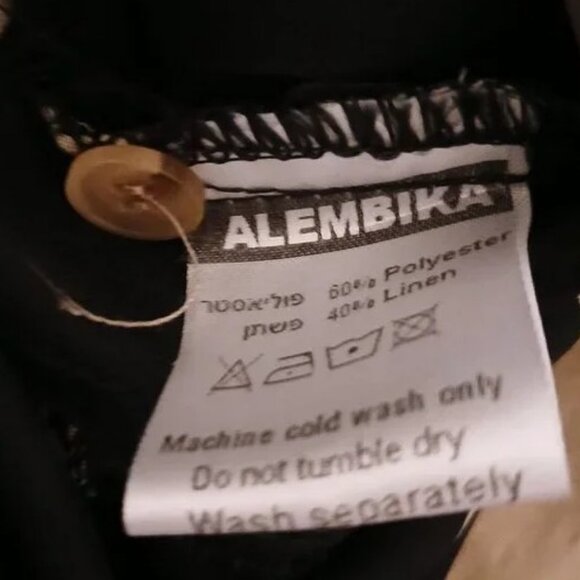 Alembika Meredith mixed pattern trapeze shirt dress women's size 1 - Picture 6 of 9